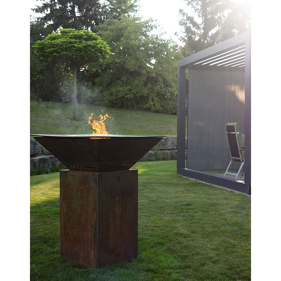 additioanl image for  BlackBull Big Qube L Wood Corten Steel 